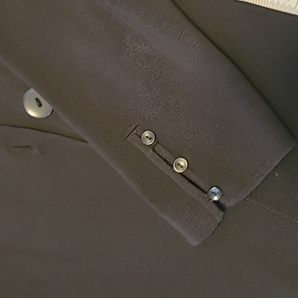 Ladies extra large black rayon nylon 3/4 sleeve jacket - Picture 4 of 4